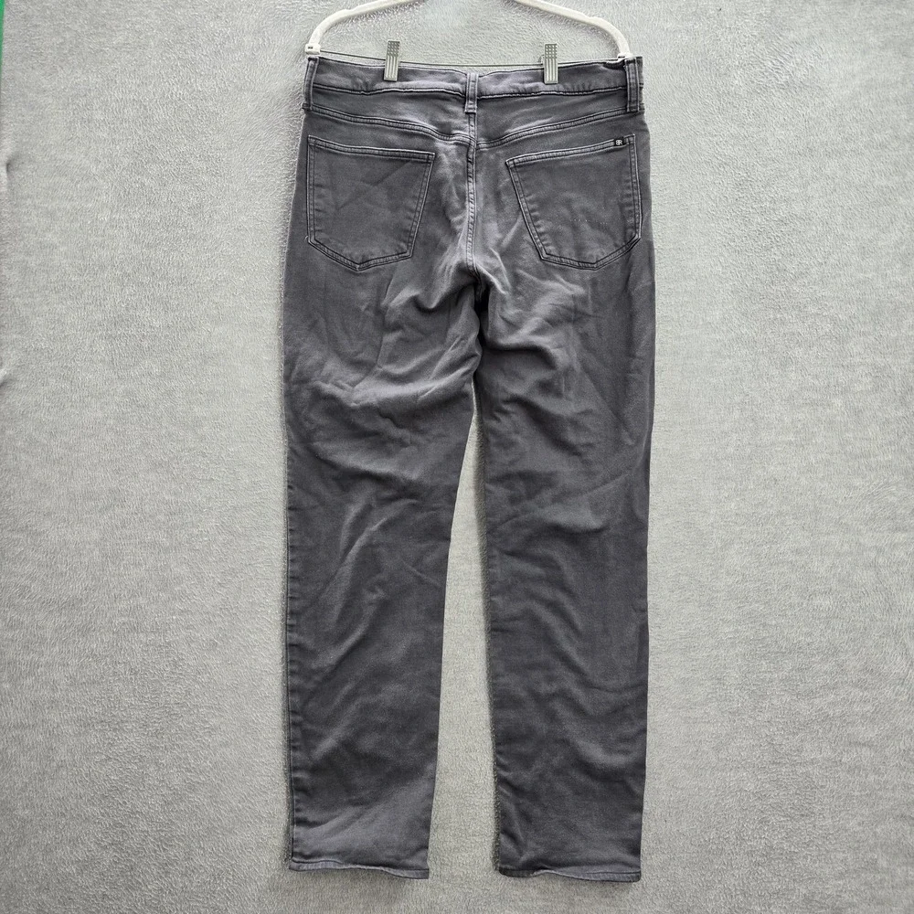 Banana Republic Men Jeans 34X30 Gray Denim Tapered Mid Rise Pockets Adult